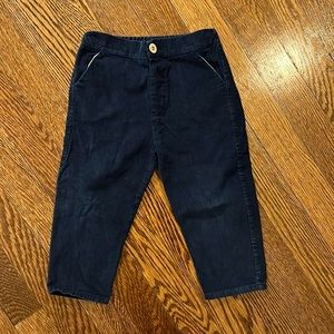 Babidu navy corduroy pants 18months made in Spain